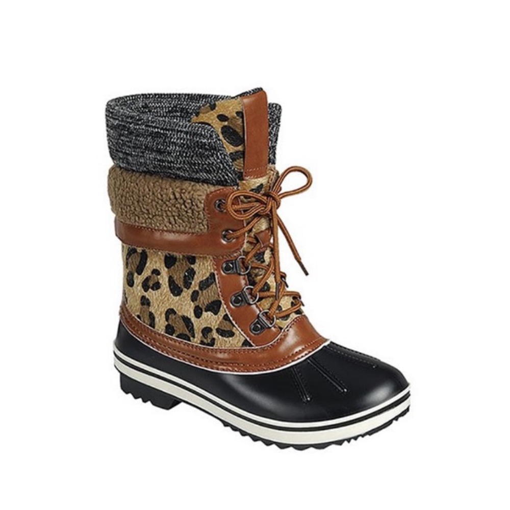 Leopard Duck Rain Boots